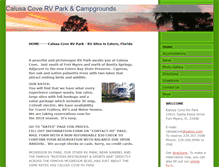 Tablet Screenshot of calusa-cove-rv-park.com